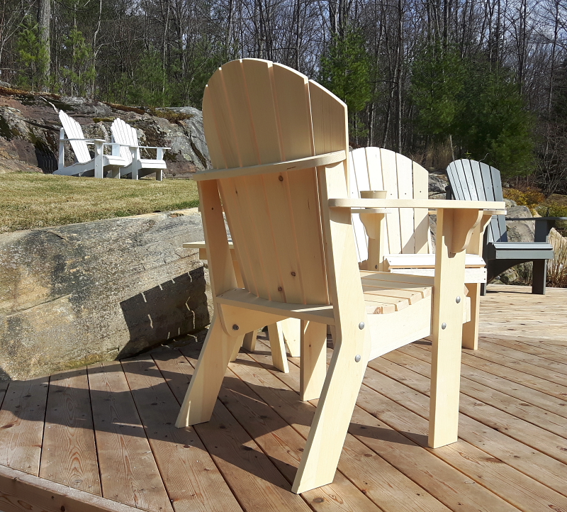 Adirondack Arm Chair plans The Barley Harvest Woodworking